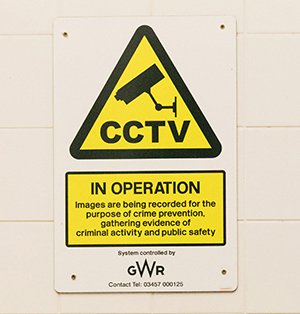 Welk pictogram voor camerabewaking ?